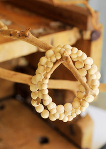 wooden stretch bracelet