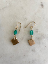Load image into Gallery viewer, emerald earrings
