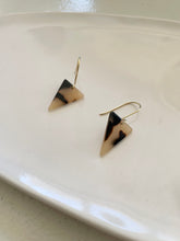 Load image into Gallery viewer, tortoise triangle earrings
