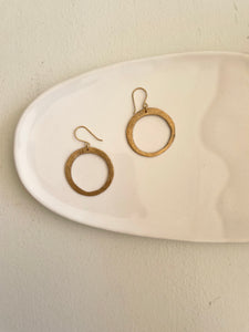 organic ring earrings